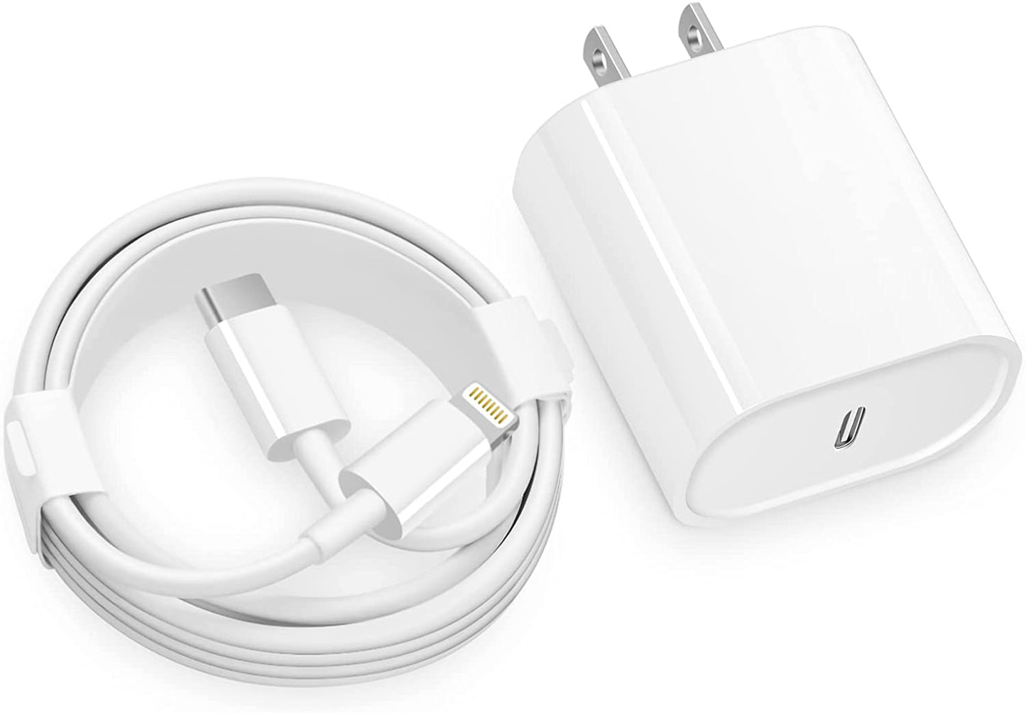 iPhone 20W Fast Charger with Type-C to Lightning Cable for All iPhone Models